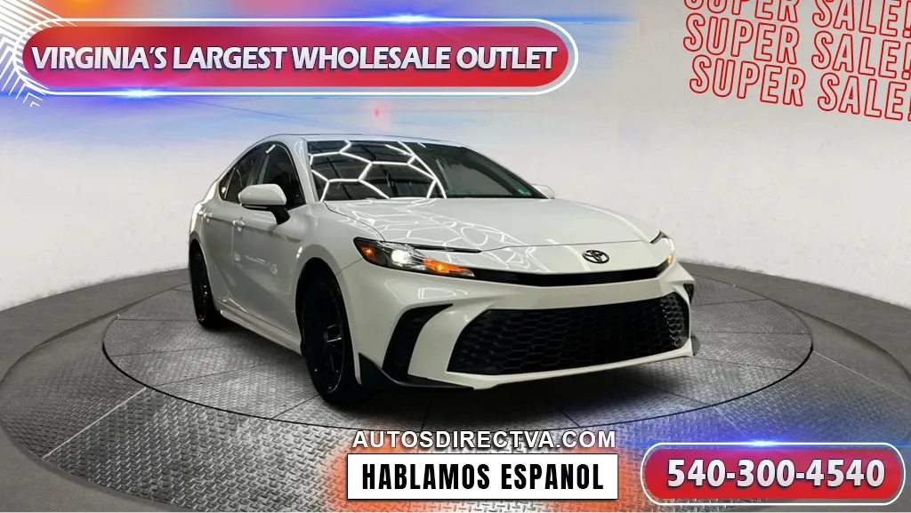 White 2025 Toyota Camry SE for sale in Fredericksburg, VA