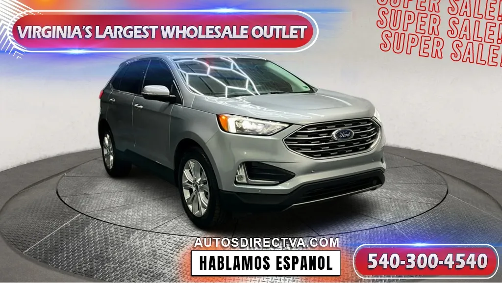 Silver 2022 Ford Edge Titanium for sale in Manassas, VA