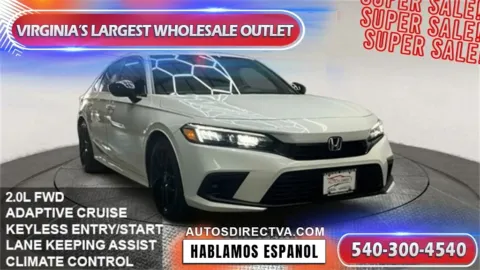 White 2024 Honda Civic Sport for sale in Fredericksburg, VA