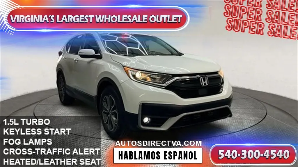 White 2022 Honda CR-V EX-L for sale in Fredericksburg, VA