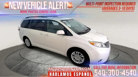 White 2017 Toyota Sienna XLE for sale in Fredericksburg, VA