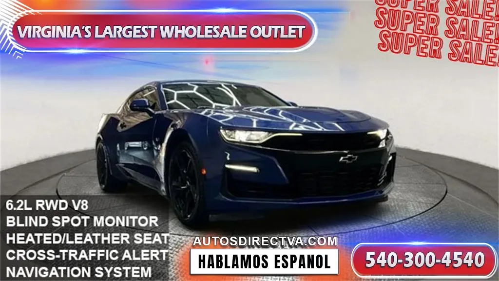 Blue 2019 Chevrolet Camaro SS for sale in Fredericksburg, VA