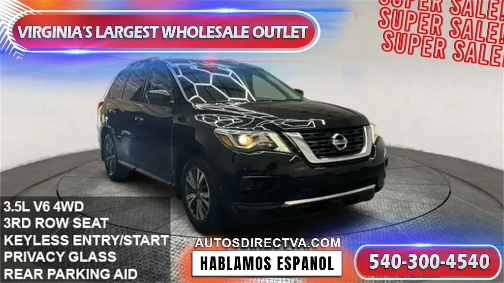 Black 2020 Nissan Pathfinder S for sale in Fredericksburg, VA