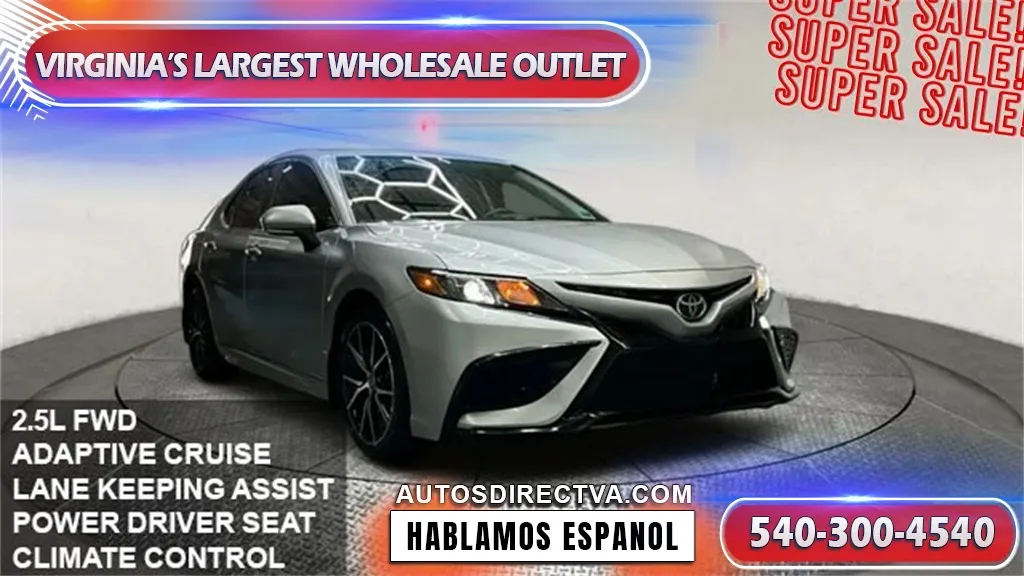 Silver 2024 Toyota Camry SE for sale in Fredericksburg, VA