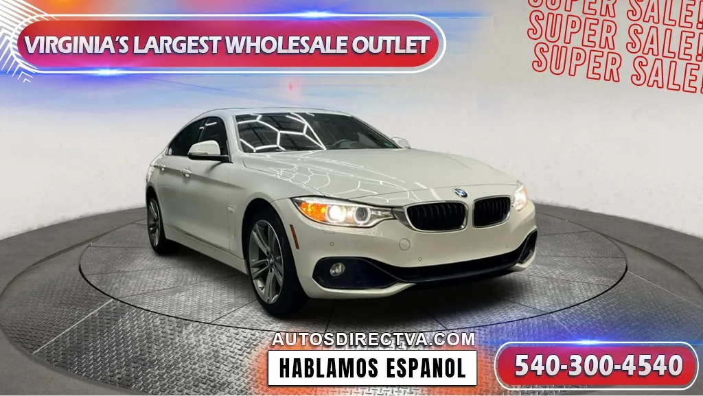 White 2016 BMW 4 Series 428i xDrive Gran Coupe for sale in Fredericksburg, VA