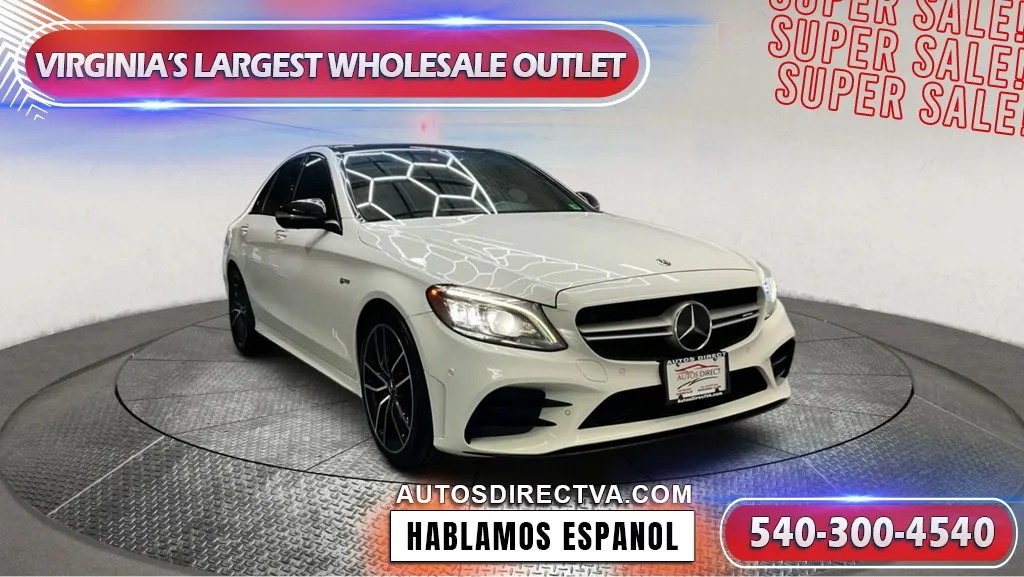 White 2019 Mercedes-Benz C-Class C 43 AMG for sale in Manassas, VA