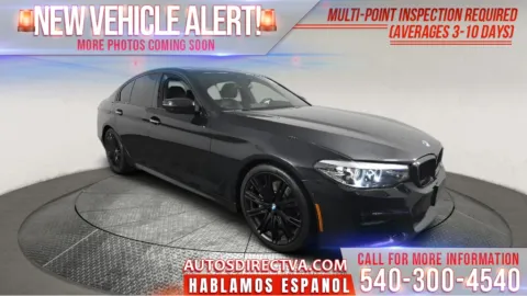 Black 2018 BMW 5 Series 540i for sale in Fredericksburg, VA