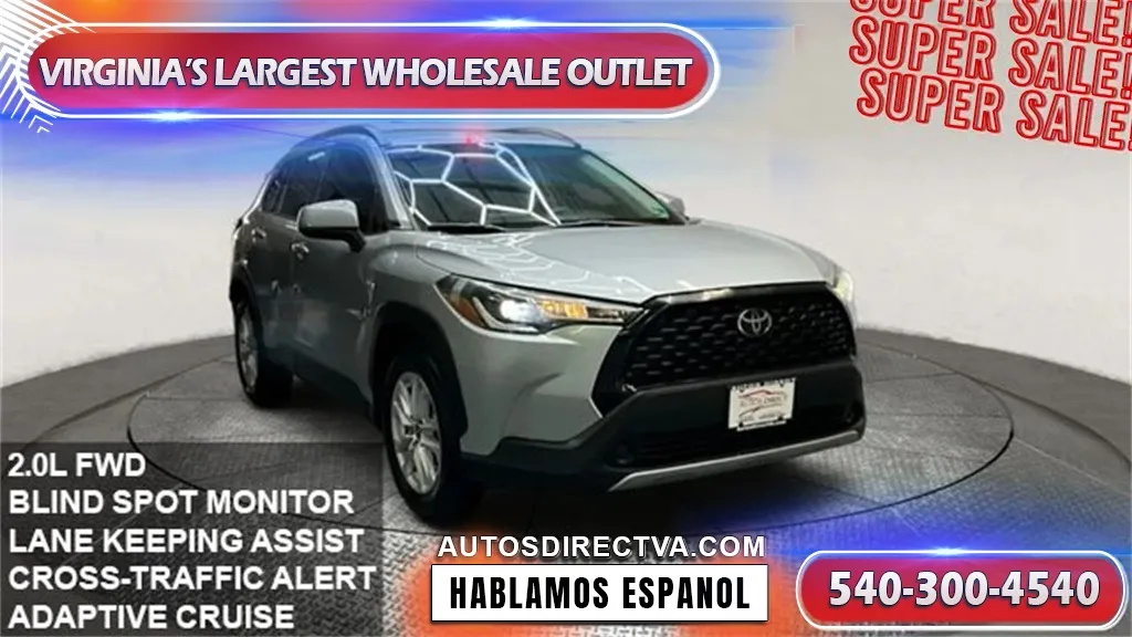 Silver 2022 Toyota Corolla Cross LE for sale in Fredericksburg, VA