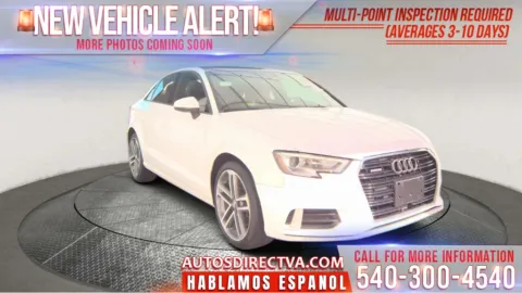 White 2018 Audi A3 2.0T Premium for sale in Fredericksburg, VA