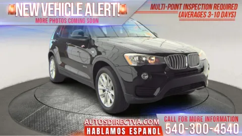 Black 2016 BMW X3 xDrive28i for sale in Fredericksburg, VA