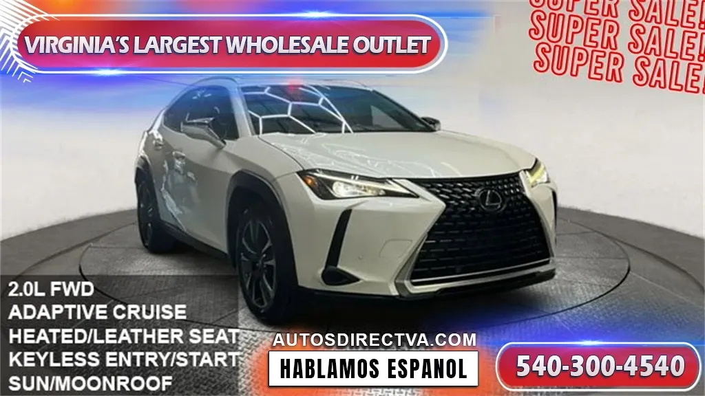 White 2020 Lexus UX 200 Base for sale in Fredericksburg, VA