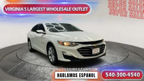 White 2023 Chevrolet Malibu LT for sale in Fredericksburg, VA
