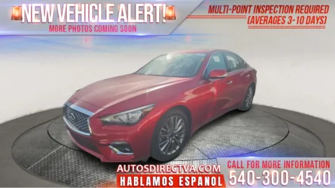 Red 2023 INFINITI Q50 LUXE for sale in Fredericksburg, VA