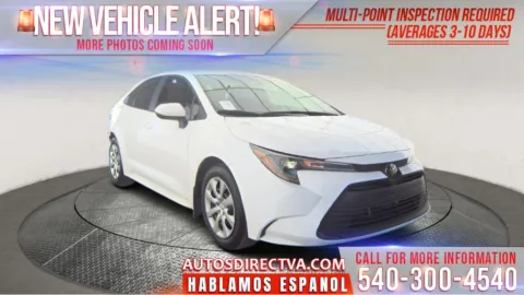 White 2025 Toyota Corolla LE for sale in Fredericksburg, VA
