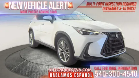 White 2025 Lexus NX 250 Base for sale in Fredericksburg, VA