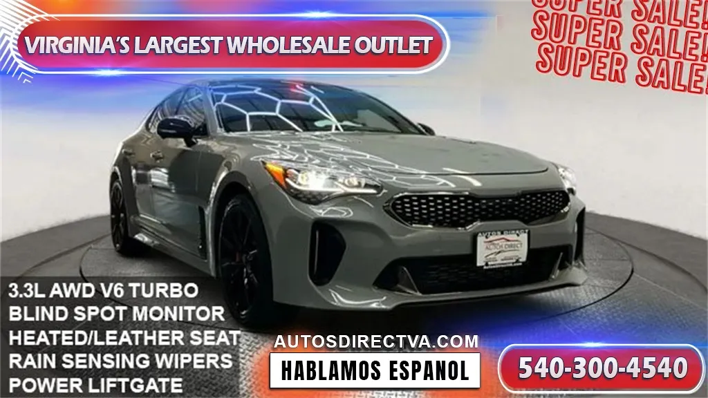 Silver 2022 Kia Stinger GT2 for sale in Fredericksburg, VA