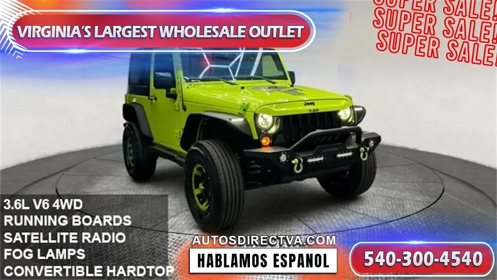 Green 2016 Jeep Wrangler Sport for sale in Fredericksburg, VA