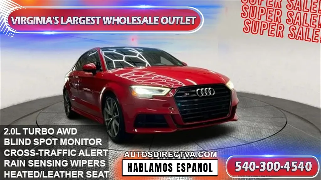 Red 2018 Audi S3 2.0T Premium Plus for sale in Fredericksburg, VA