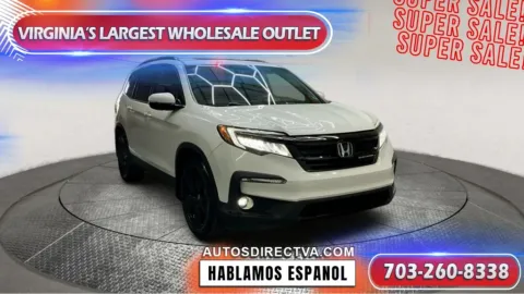 White 2022 Honda Pilot Black Edition for sale in Fredericksburg, VA