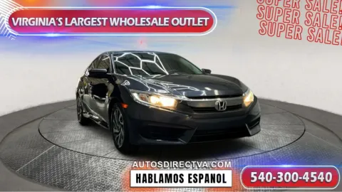 Blue 2018 Honda Civic EX for sale in Fredericksburg, VA