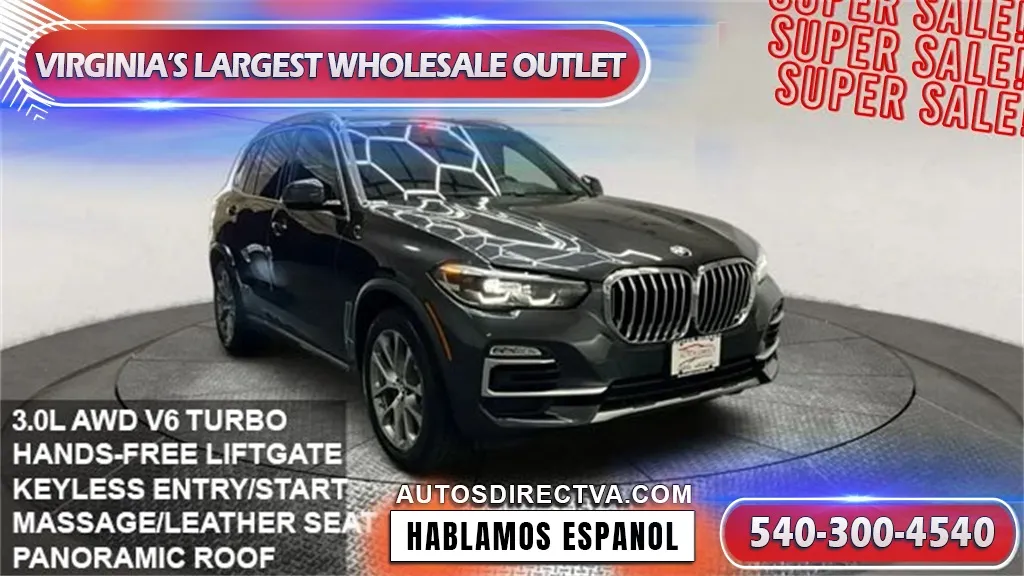 Gray 2021 BMW X5 xDrive40i for sale in Fredericksburg, VA