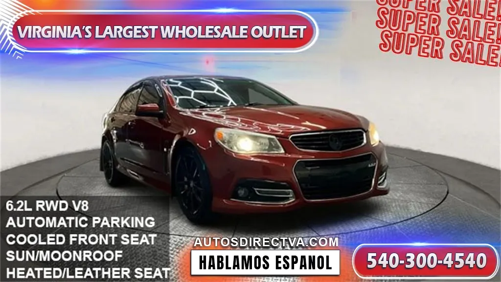 Red 2015 Chevrolet SS for sale in Fredericksburg, VA