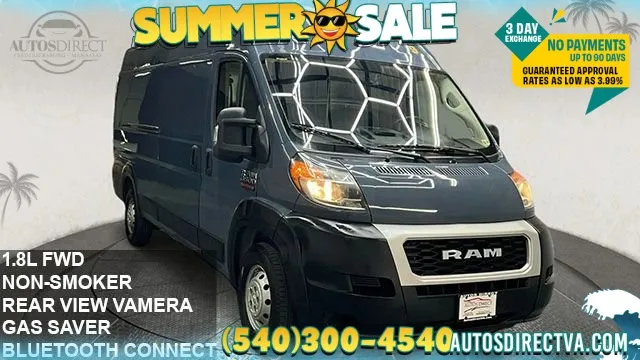 Used 2019 Ram ProMaster 3500 High Roof for sale in Fredericksburg