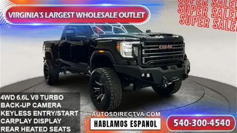 Black 2021 GMC Sierra 2500HD AT4 for sale in Fredericksburg, VA