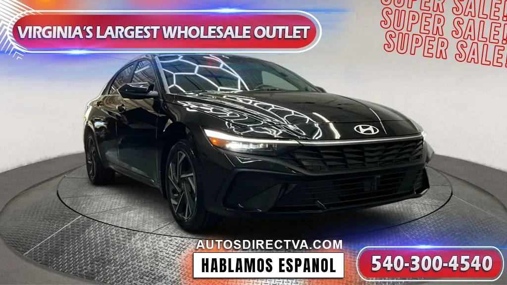 Black 2024 Hyundai Elantra Hybrid Limited for sale in Manassas, VA