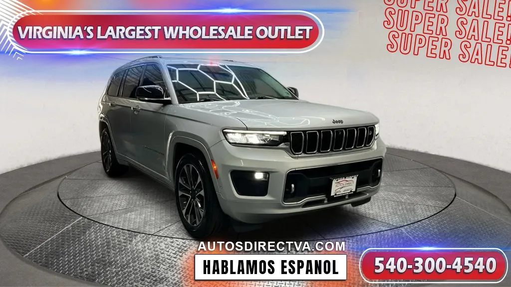 Silver 2022 Jeep Grand Cherokee L Overland for sale in Fredericksburg, VA