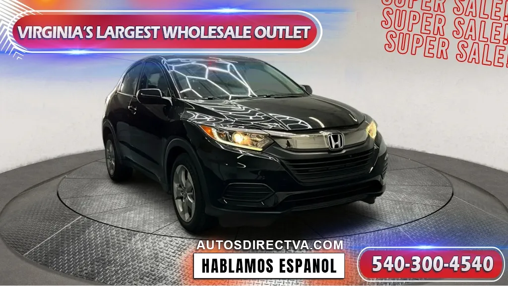 Black 2022 Honda HR-V LX for sale in Fredericksburg, VA