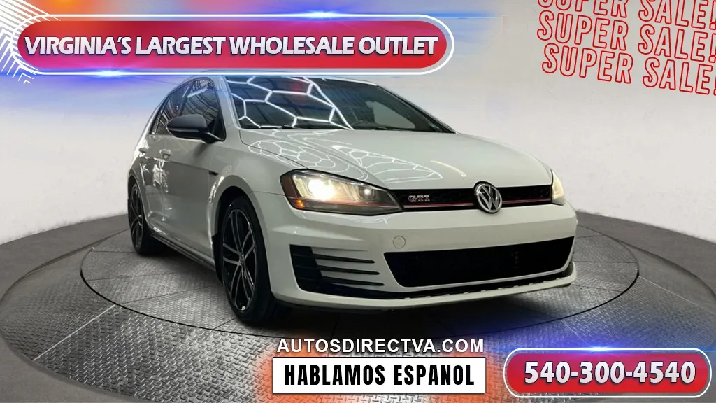 White 2017 Volkswagen Golf GTI SE for sale in Fredericksburg, VA