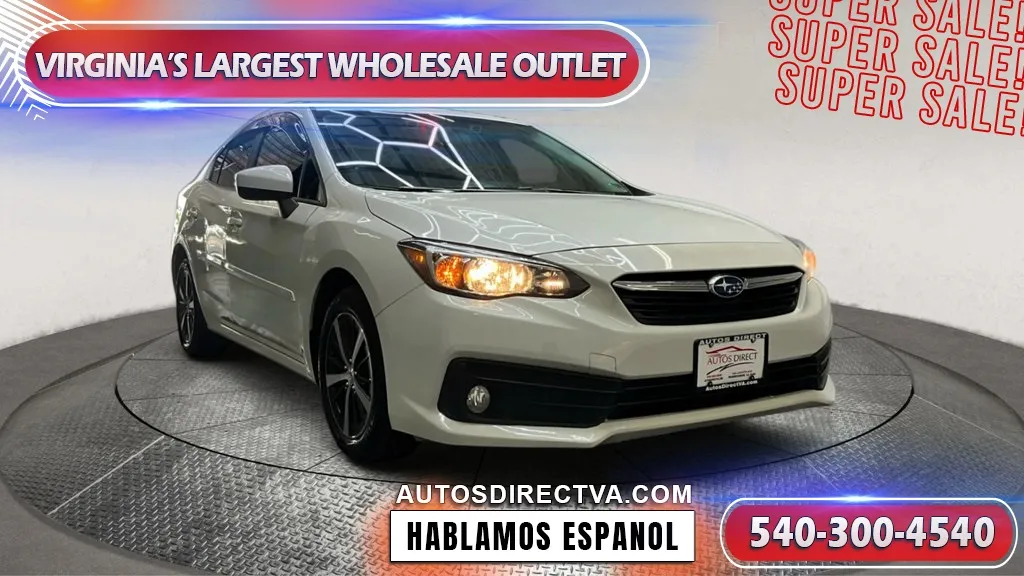 White 2022 Subaru Impreza Premium for sale in Manassas, VA