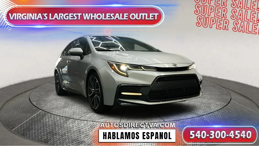 Silver 2020 Toyota Corolla SE for sale in Fredericksburg, VA