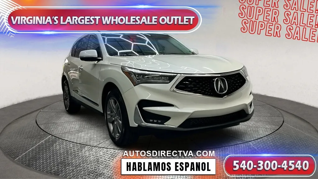 White 2020 Acura RDX Advance Package for sale in Fredericksburg, VA