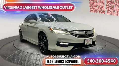 White 2017 Honda Accord Touring for sale in Fredericksburg, VA
