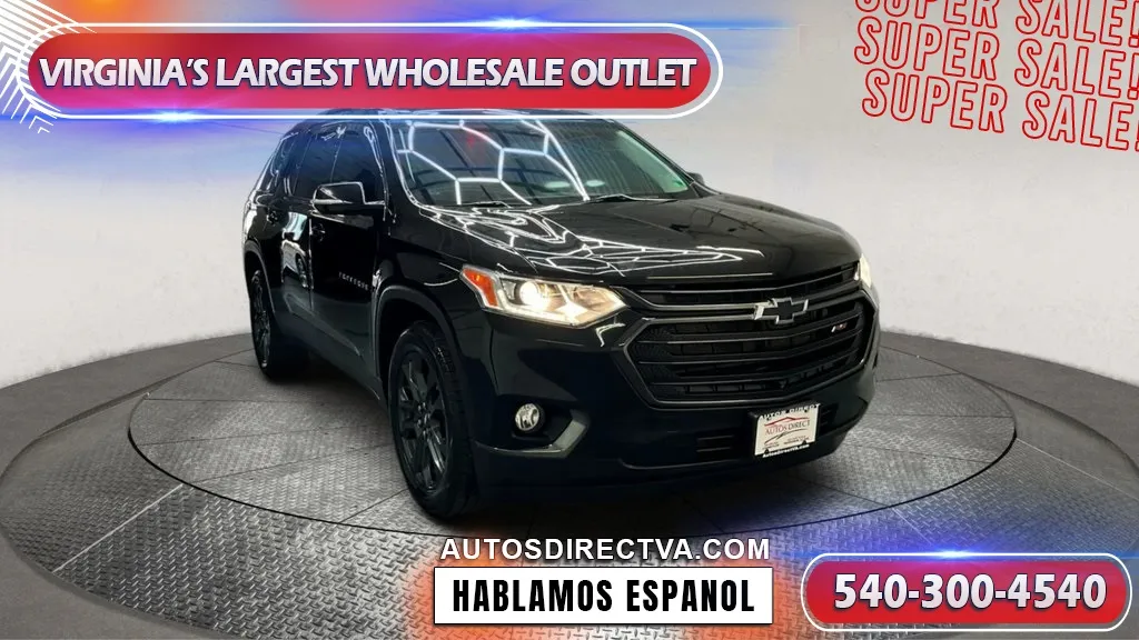 Black 2020 Chevrolet Traverse RS for sale in Fredericksburg, VA