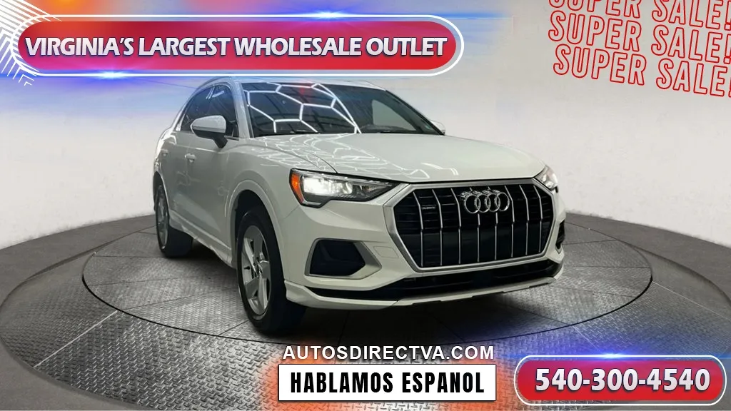 White 2021 Audi Q3 Premium for sale in Fredericksburg, VA