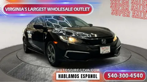 Black 2019 Honda Civic LX for sale in Fredericksburg, VA