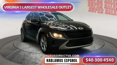 Black 2022 Hyundai Kona SEL for sale in Fredericksburg, VA