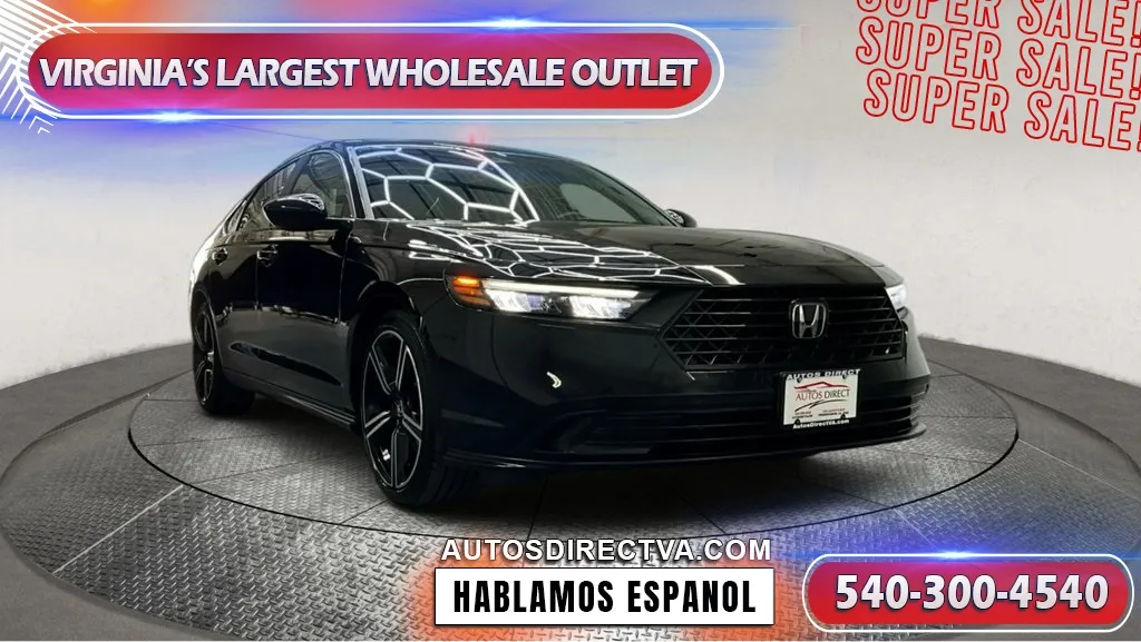 Black 2024 Honda Accord Hybrid Sport for sale in Manassas, VA