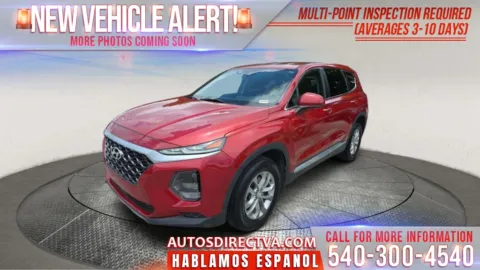 Red 2019 Hyundai Santa Fe SE for sale in Fredericksburg, VA