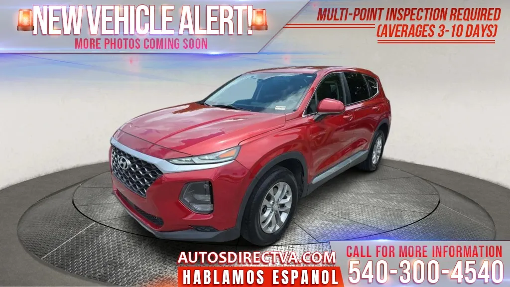 Red 2019 Hyundai Santa Fe SE for sale in Fredericksburg, VA