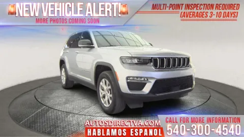 Silver 2022 Jeep Grand Cherokee Limited for sale in Fredericksburg, VA