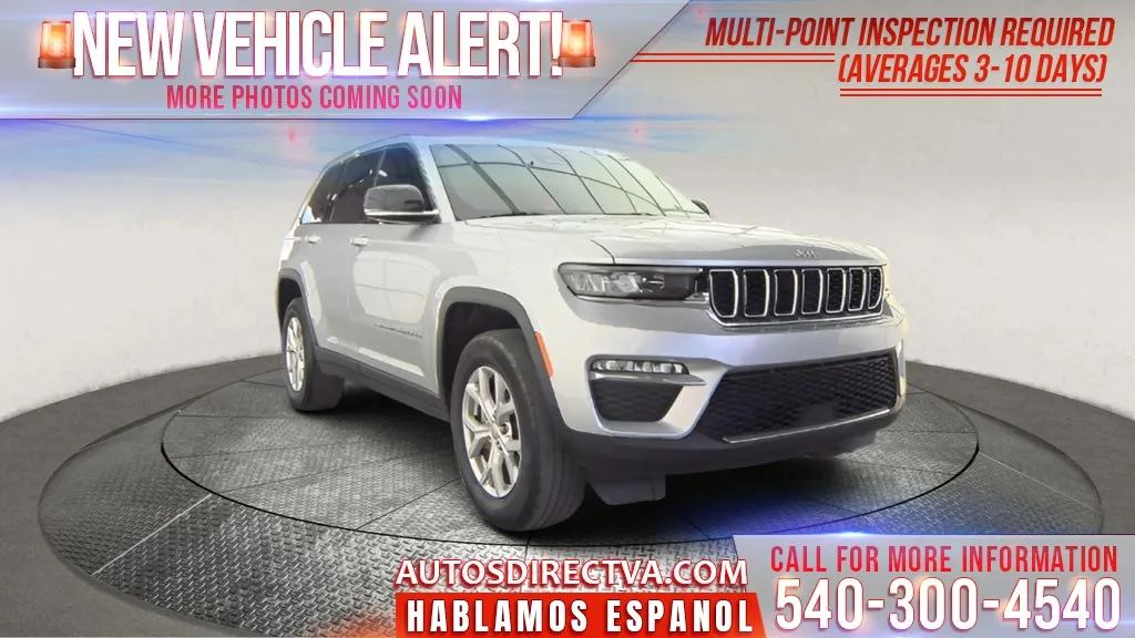 Silver 2022 Jeep Grand Cherokee Limited for sale in Fredericksburg, VA