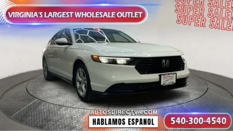 White 2024 Honda Accord LX for sale in Fredericksburg, VA