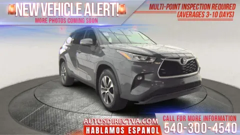Gray 2020 Toyota Highlander XLE for sale in Fredericksburg, VA