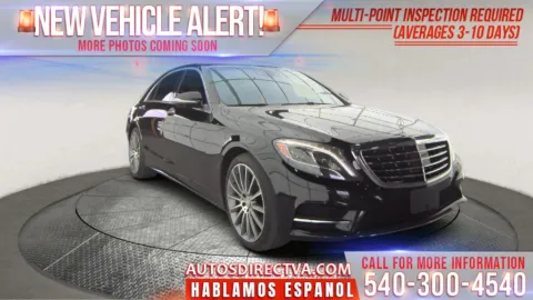 Black 2015 Mercedes-Benz S-Class S 550 for sale in Fredericksburg, VA