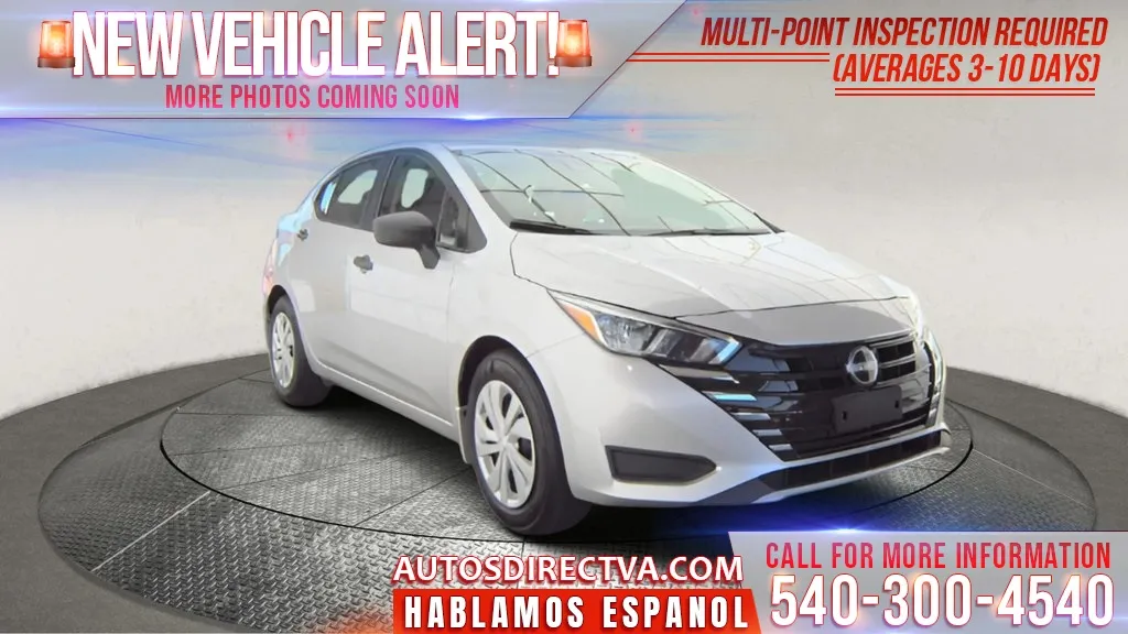 Silver 2024 Nissan Versa 1.6 S for sale in Fredericksburg, VA