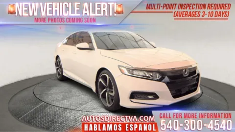 White 2019 Honda Accord Sport for sale in Fredericksburg, VA